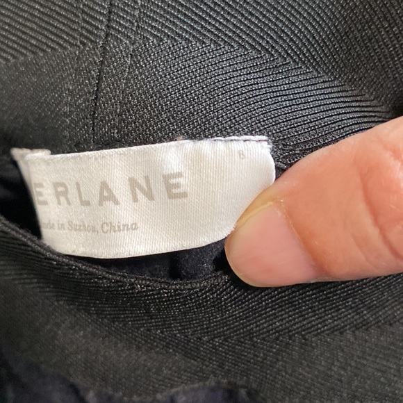 Everlane navy pinstripe pants size 8 - Picture 6 of 7